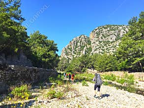 Tourists on the Lycian way