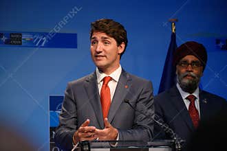 Justin Trudeau, Prime Minister of Canada and Harjit Singh Sajjan, Minister of Defence of Canada
