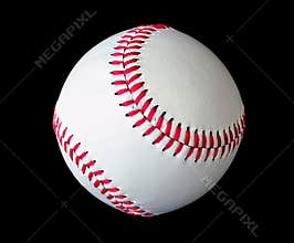 Baseball isolated over black