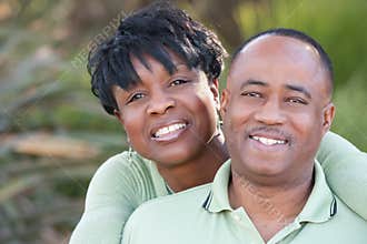 Attractive Happy African American Couple