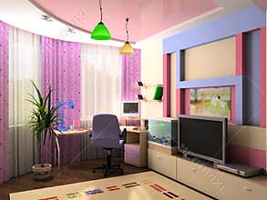 Interior of a children's room