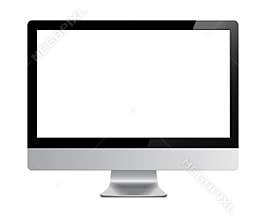 Screen computer isolated