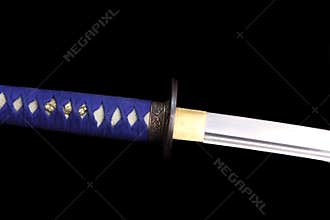 Samurai Sword Handle and Blade