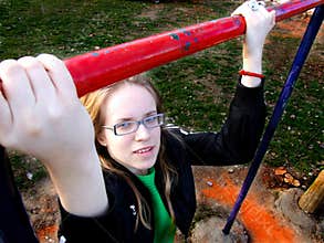Girl Exercising