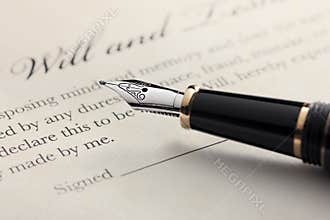 Last Will and Testament, Fountain Pen