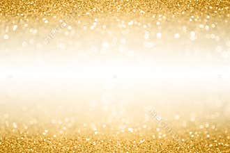 Gold glitter white background for 50th wedding anniversary or birthday invite