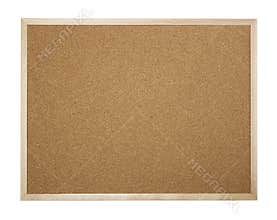Blank cork board isolated