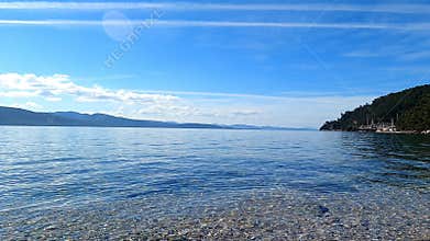 Aegean sea coast on a sunny day