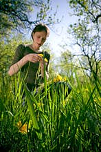 Woman in Summer Grass