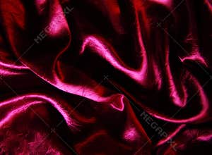 Burgundy Satin Folds