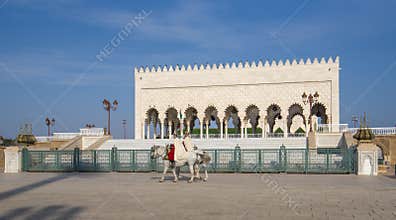 The Mausoleum of Mohammed V in Rabat, Morocco