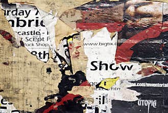 Wall posters ripped
