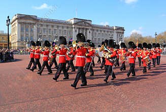 Guard change in Buckingham Palace