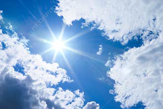 Sun and clouds