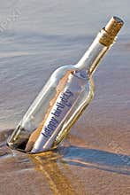 Bottle Birthday Message