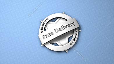 Free delivery badge.