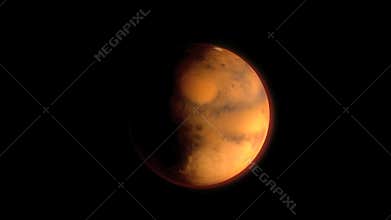 Science and space exploration, planet Mars.