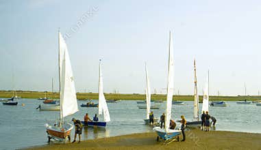 Sailing Dinghies on a summers day.