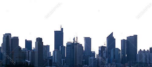 Makati skyline manila city philippines