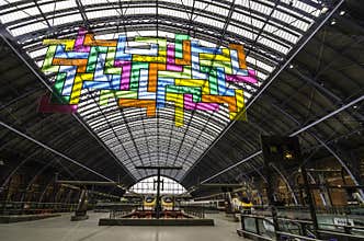Eurostar Tetris art installation