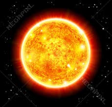 Sun in a space