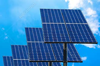 Green technology, solar panels.