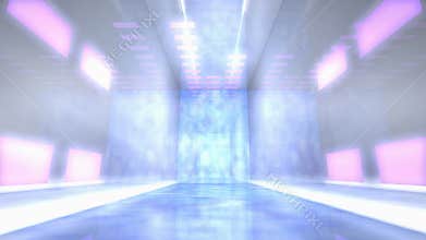 Virtual studio music stage set.