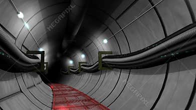 Underground cable and pipe tunnel.