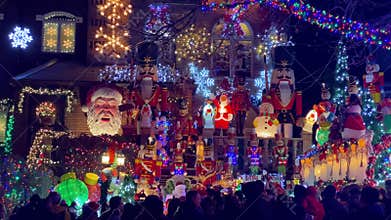Dyker heights Christmas lights, Brooklyn, New York, USA