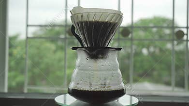 Make coffee with pour-over method