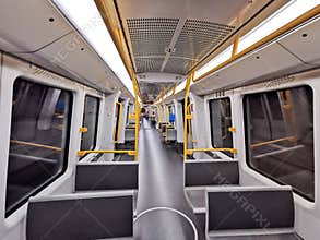 Copenhagen metro interior