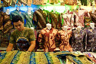 Batik Seller Bandung Indonesia 2011