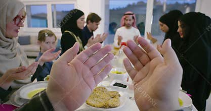 Pray before Iftar dinner on Ramadan