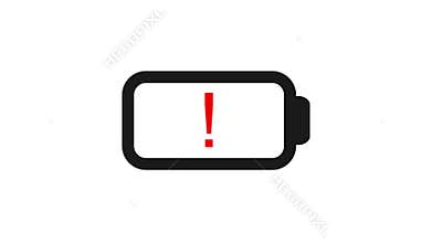 Battery charge level indicator animation