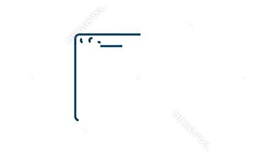 Web developer, design, programming. Laptop screen code. Motion graphics.