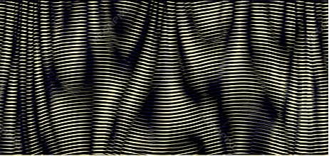 Monochrome mystical abstract texture with wavy striped forms.