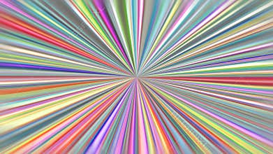 Radiating from centre rays. Striped round pattern.