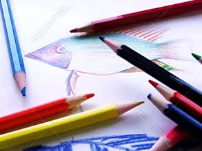 Colored pencil