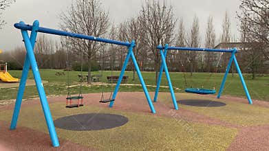 Children playground cordoned off during the covid-19 lockdown restrictions