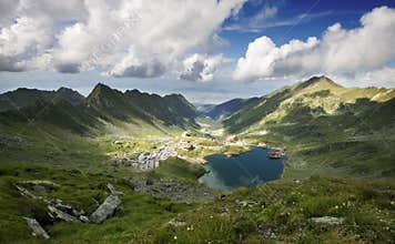 Landscape from Balea Lake in Romania