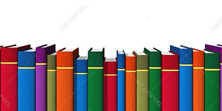 Row of color books
