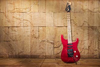 Red Old Guitar