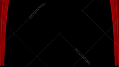 Red Curtain Opener Motion Graphics Reveal Element