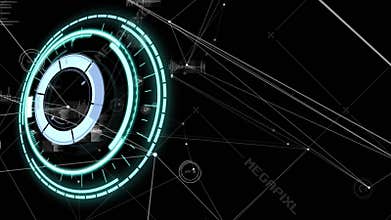 Animation of scope scanning and network of data processing