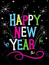 Happy New Year Fireworks