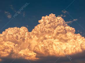 cumulonimbus stormy clouds on sky