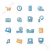 Contour e-commerce icons