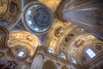 Interior of the Cathedral of Bergamo, Italy