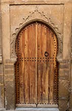 Moroccan riad old door