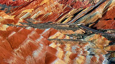 Colorful Mountains like a Rainbow